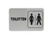 Tekstplaatje Toiletten man/vrouw