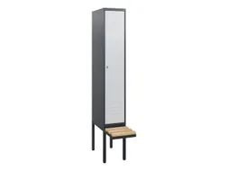 locker met bank,HxBxD 1950x300x815mm,1vak,vak B 300mm,cil.-slot