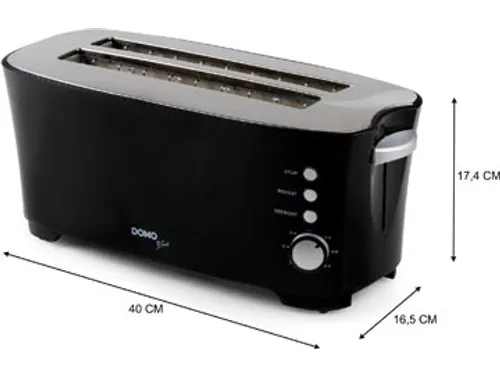 Broodrooster B-Smart voor 4 Sneden Brood Zwart
