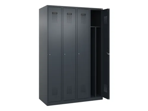 locker voor scheiding van kleding,HxBxD 1850x1200x500mm,4vak