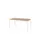 Domino Basic Tafel Vaste Hoogte 160x80 honey castello wit 4-poots
