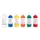 Vingerverf Qrea set à 6 kleuren 250ml
