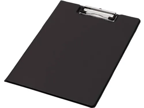 Klemmap Opvouwbaar PVC A4 Zwart