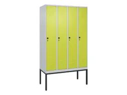 locker,HxBxD 2120x1200x500mm,4vak,vak B 300mm,draaigrendel