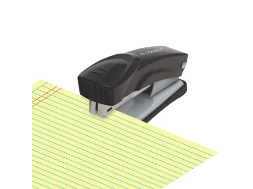Q-connect Nietmachine Metaal Half Strip 25vel Zwart