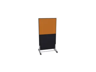 scheidingswand,HxB 1545x800mm,CC-zwart,BN3005-geel - 1
