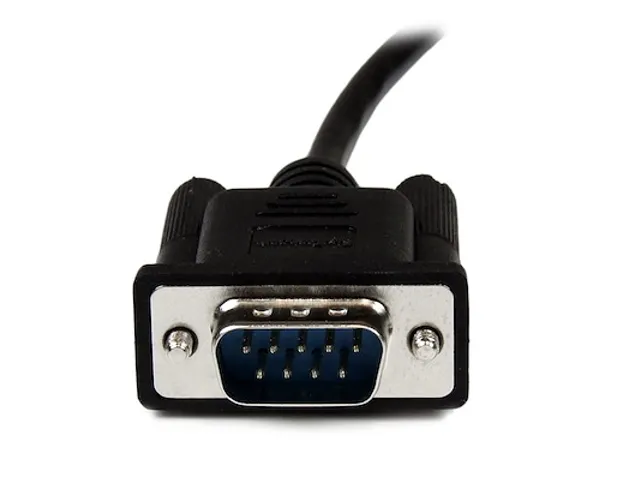 2m zwarte DB9 RS232 seriële nullmodemkabel F/M