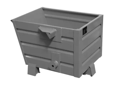kiepbak,stapelbaar,HxLxB 600x800x600mm,0,3m³,draagverm. 500kg,RAL7005