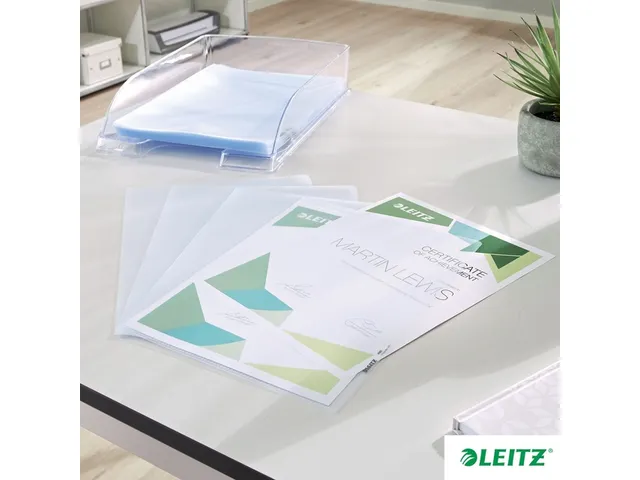 Insteekmap L-map Leitz 4060 Premium A4 0.11mm Pp Extra Sterk Generfd