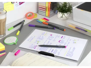 Fineliner Faber-Castell Grip 0,4mm etui 5 stuks neon assorti - 6