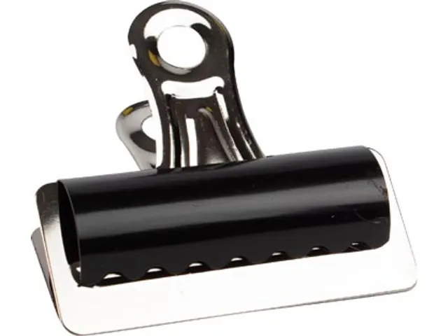 Papierklem Strong Grip Clip Zwart 75mm Doos 10 Stuks