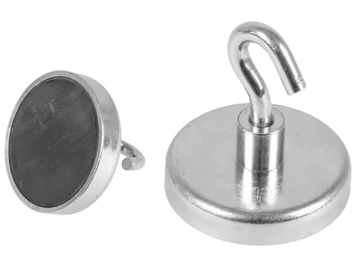 haak,Ø 47mm,zilverkleurig,RVS/hard ferriet