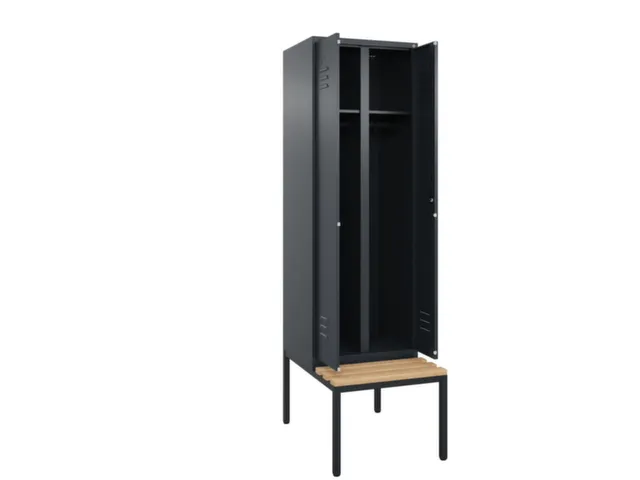 locker voor scheiding van kleding,HxBxD 2120x600x815mm,2vak