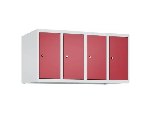 opzetkast,v. locker,4vak.,vak B 250mm,HxBxD 500x1000x500mm,vleugeldeur