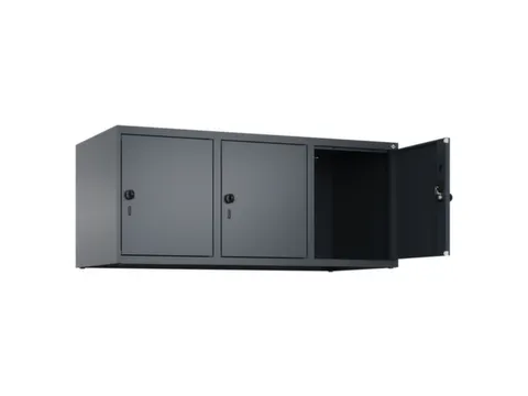opzetkast,v. locker,3vak.,vak B 400mm,HxBxD 500x1200x500mm