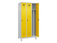 locker voor scheiding van kleding,HxBxD 1950x900x500mm,3vak