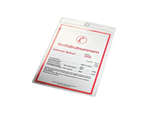 U-map Leitz 4095 A5 met ophangoog 0.20mm PVC transparant