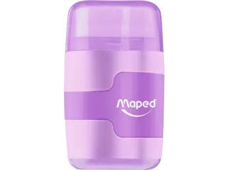 Puntenslijper Maped Connect 2-gaats met gum display à 20 stuks pastel - 5