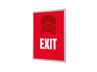 Kliklijst A1 complete set met print "EXIT" Rood - 1
