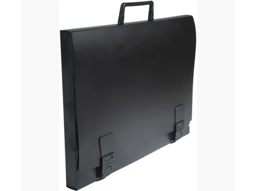 Tekenkoffer Exacompta B2 52x72cm rugbreedte 30mm PP zwart