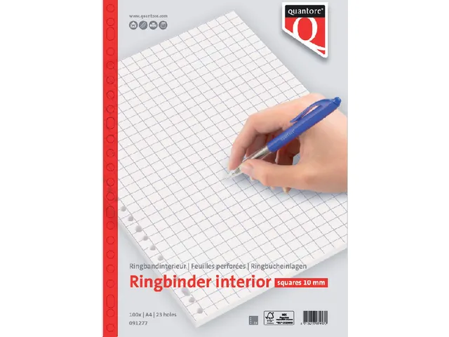 Interieur Quantore A4 23-Gaats 70 Gram Ruit 10mm