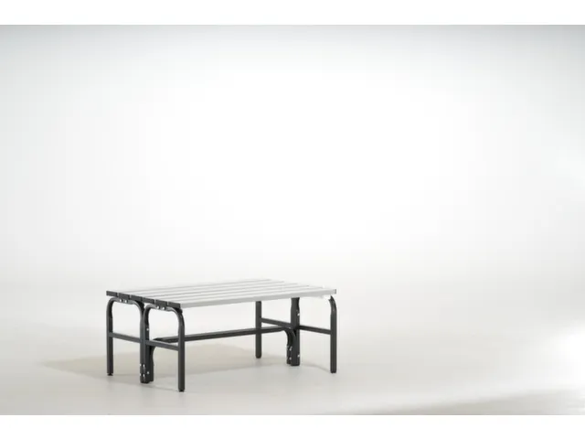 banc double HxL 450x1015mm barres alu RAL7016