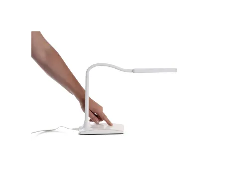 Bureaulamp MAUL Pearly LED voet dimbaar colour vario Wit