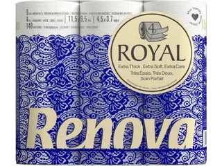 Renova Royal toiletpapier 4-laags 140 vel 7x9 rollen - 2