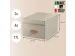 Boîte de rangement Leitz Puro avec couvercle 17L beige set 2 pièces