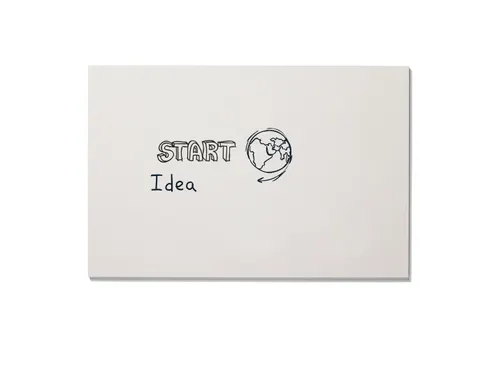 Whiteboard 98x148cm Zonder Rand Gelakt Staal Magnetisch