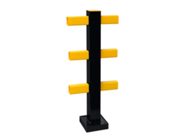 aanrijdbeschermingsplank,middenpaal,v. binnen,HxBxD 1040x100x100mm