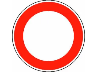 verkeersbord,verbod v. voertuigen,conform StVO,aluminium - 2