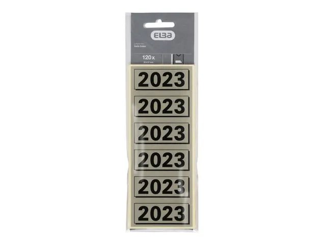 Rugetiket Elba 2023 57x25mm grijs