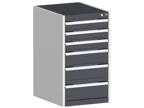 ladekast HxBxD 900x525x650mm 6laden romp RAL7035 front RAL5010