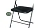 Chaise pliante BRASQ FC100 noir