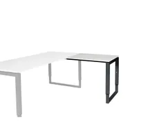 Domino Plus Aanbouw Hoogte Verstelbaar 800x600mm Grijs 25mm Zwart