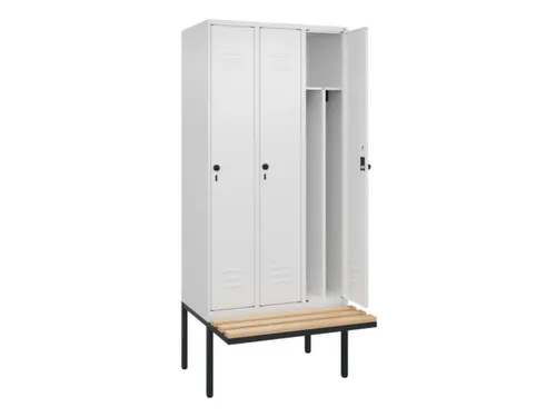locker voor scheiding van kleding,HxBxD 2120x900x815mm,3vak