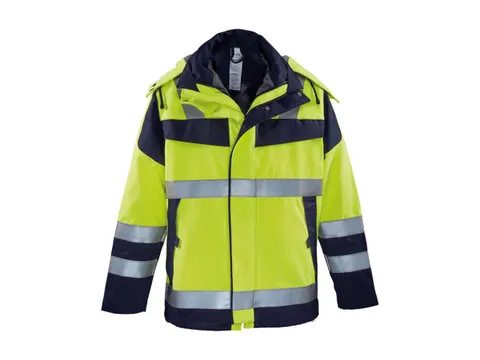Rofa 58367 parka, marineblauw/fluo geel, maat 60/62, per stuk