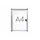 Binnenvitrine wand MAULextraslim whiteboard 1xA4 met slot