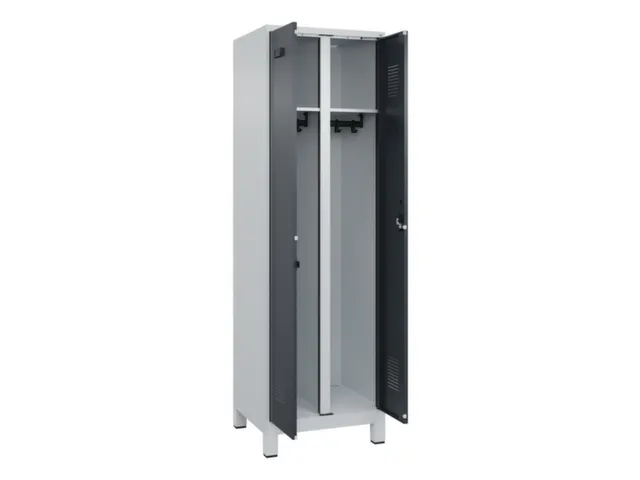 locker voor scheiding van kleding,HxBxD 1950x600x500mm,2vak