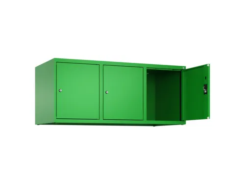 opzetkast,v. locker,3vak.,vak B 400mm,HxBxD 500x1200x500mm