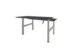 Dextro Slinger Duo zit/sta Bureau 140x80 houtprint schaduw 25mm alu