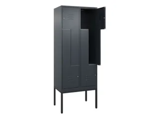 Z-garderobekast,HxBxD 2120x800x500mm,vak B 200/400mm,cil.-slot - 2
