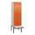 PBM-locker met bank,HxBxD 2120x600x815mm,2vak,vak B 300mm,draaigrendel