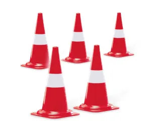 pion,H 320mm,rood/wit,lichtgevend overdag - 2