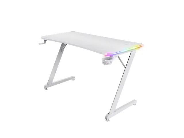 GXT 709W LUMINUS RGB-led Gaming Desk Wit 120x60x74cm