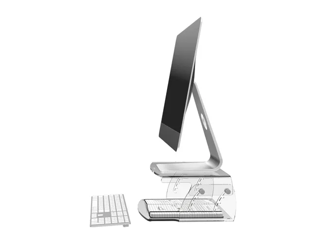 Addit rehausseur écran - réglable 550 - Acrylique transparent