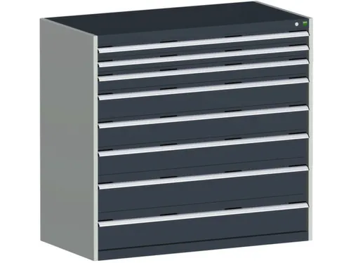 Ladekast 1200x1300x750mm 8laden 75kg Kleur RAL7016 Antraciet