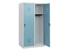 schoollocker,HxBxD 1530x800x500mm,2vak,vak B 400mm,draaigrendel