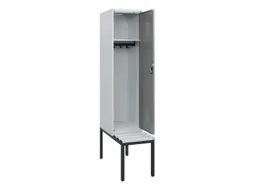 locker met bank,HxBxD 1950x400x815mm,1vak,vak B 400mm,cilinderslot